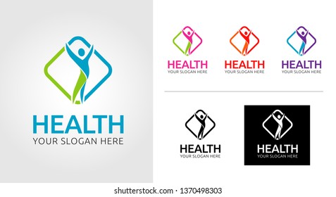 Health Leaf Logo Template