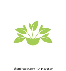 a health leaf logo template