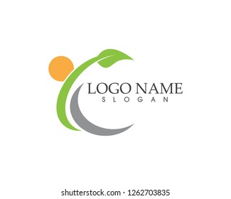 Health life logo design vector