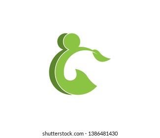 Health life logo design vector