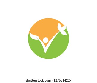 Health life logo vector illustration