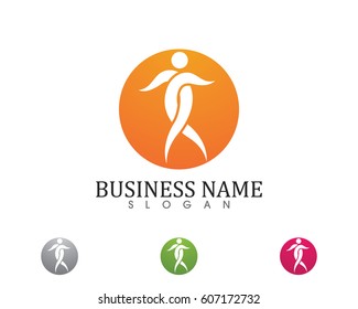 Health life people logo