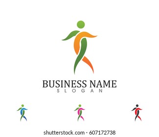 Health life people logo