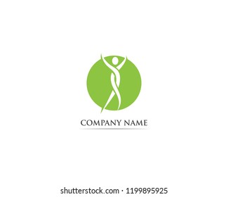 Health life people logo vector