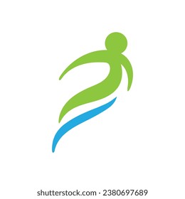 Health life people logo vector
