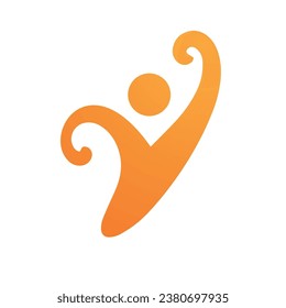 Health life people logo vector