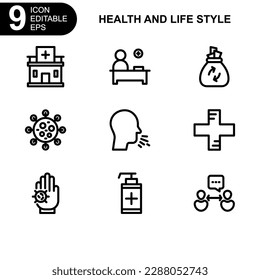 health and life style icon or logo isolated sign symbol vector illustration - high quality black style vector icons