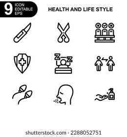 health and life style icon or logo isolated sign symbol vector illustration - high quality black style vector icons