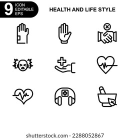 health and life style icon or logo isolated sign symbol vector illustration - high quality black style vector icons