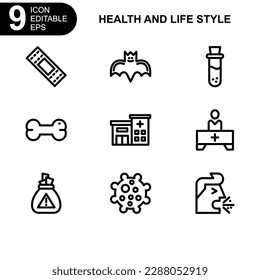 health and life style icon or logo isolated sign symbol vector illustration - high quality black style vector icons