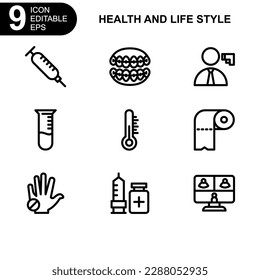 health and life style icon or logo isolated sign symbol vector illustration - high quality black style vector icons
