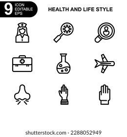 health and life style icon or logo isolated sign symbol vector illustration - high quality black style vector icons