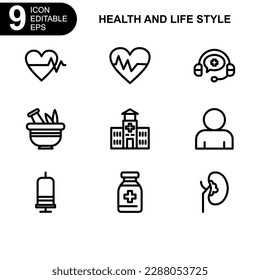 health and life style icon or logo isolated sign symbol vector illustration - high quality black style vector icons