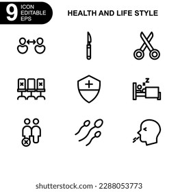 health and life style icon or logo isolated sign symbol vector illustration - high quality black style vector icons