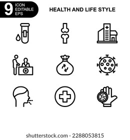 health and life style icon or logo isolated sign symbol vector illustration - high quality black style vector icons