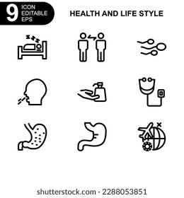 health and life style icon or logo isolated sign symbol vector illustration - high quality black style vector icons
