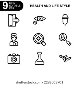 health and life style icon or logo isolated sign symbol vector illustration - high quality black style vector icons