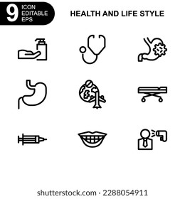 health and life style icon or logo isolated sign symbol vector illustration - high quality black style vector icons