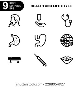 health and life style icon or logo isolated sign symbol vector illustration - high quality black style vector icons