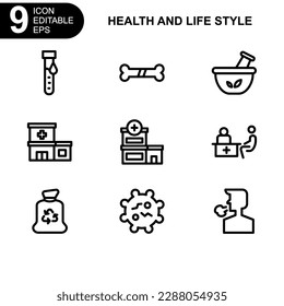 health and life style icon or logo isolated sign symbol vector illustration - high quality black style vector icons