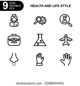health and life style icon or logo isolated sign symbol vector illustration - high quality black style vector icons