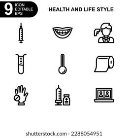 health and life style icon or logo isolated sign symbol vector illustration - high quality black style vector icons
