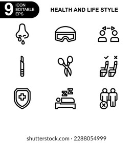 health and life style icon or logo isolated sign symbol vector illustration - high quality black style vector icons