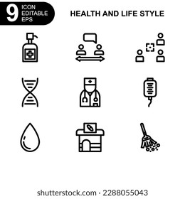 health and life style icon or logo isolated sign symbol vector illustration - high quality black style vector icons