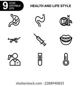 health and life style icon or logo isolated sign symbol vector illustration - high quality black style vector icons