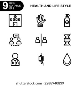 health and life style icon or logo isolated sign symbol vector illustration - high quality black style vector icons