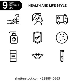 health and life style icon or logo isolated sign symbol vector illustration - high quality black style vector icons