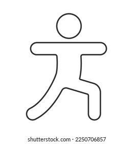 Health lifestyle vector icon. Line sign for mobile concept and web design. Symbol, logo illustration. Vector graphics