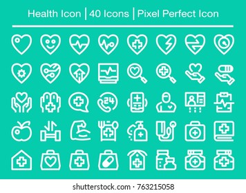 health line icon,editable stroke,pixel perfect icon