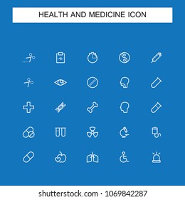 Health line icons