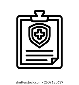 Health Line Vector Illustration On White Background.