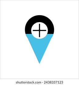 Health location icon. vector design
