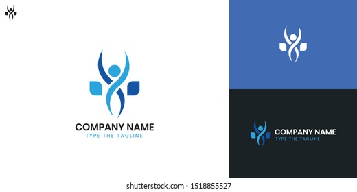 Health logo - All elements on this template are editable with vector software, suitable for Health Business / Industry.