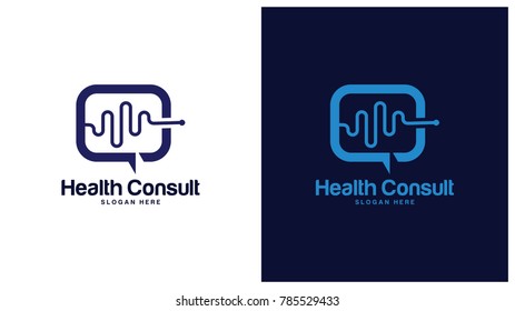 Health Logo Design Concept, Different types of health logos, Simple Logo Design Vector