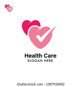 health logo design template. health heart logo illustration template. medical icon designs