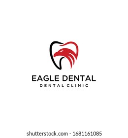 Health Logo design vector template Dental clinic Logotype eagle sign