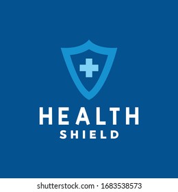 Plantilla vectorial de diseño del logotipo de mantenimiento con estilo de Escudo Concepto. Símbolo de seguridad e icono de protección moderna para empresa y negocio.