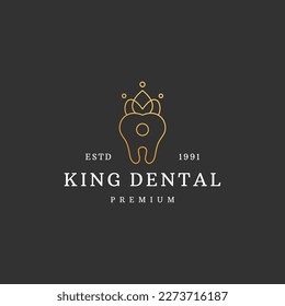 Health Logo design vector template King Dental clinic Logotype .