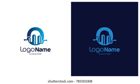 Health logo designs concept, Initial O logo  vector