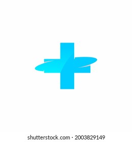 Health logo, Health digital technology logo template - vector. stock illustration.