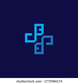 Health logo with initial letter BB, BB, B B logo designs concept