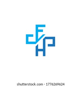 Health logo with initial letter EH, HE, E H logo designs concept. Medical health-care logo designs template.