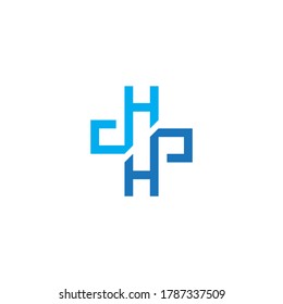 Health logo with initial letter HH, HH, H H logo designs concept. Medical health-care logo designs template.