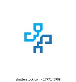 Health logo with initial letter QY, YQ, Q Y logo designs concept. Medical health-care logo designs template.