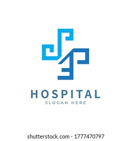 Health logo with initial letter SE, ES, S E logo designs concept. Medical health-care logo designs template.