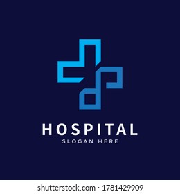 Logotipo de mantenimiento con la letra inicial WP, PW, W P concepto de diseño del logotipo. Plantilla de diseño del logotipo de atención médica.